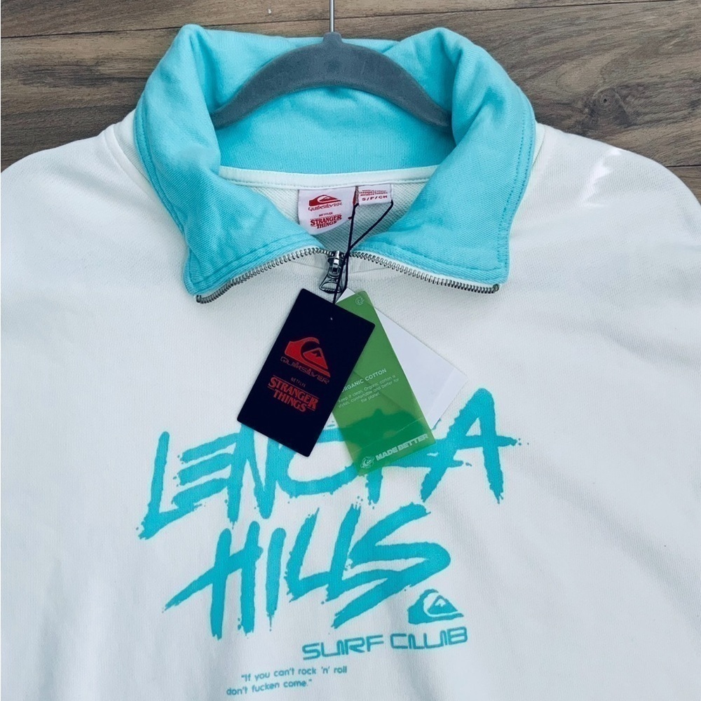 Quiksilver x Stranger Things Lenora Hills Half-Zip Sweatshirt - Picture 10 of 11